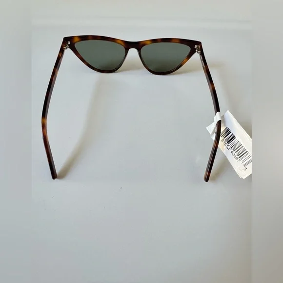 Saint Laurent SL550 SLIM 002 Cat Eye Havana Tortoiseshell 56-16-145 Sunglasses - Picture 7 of 16